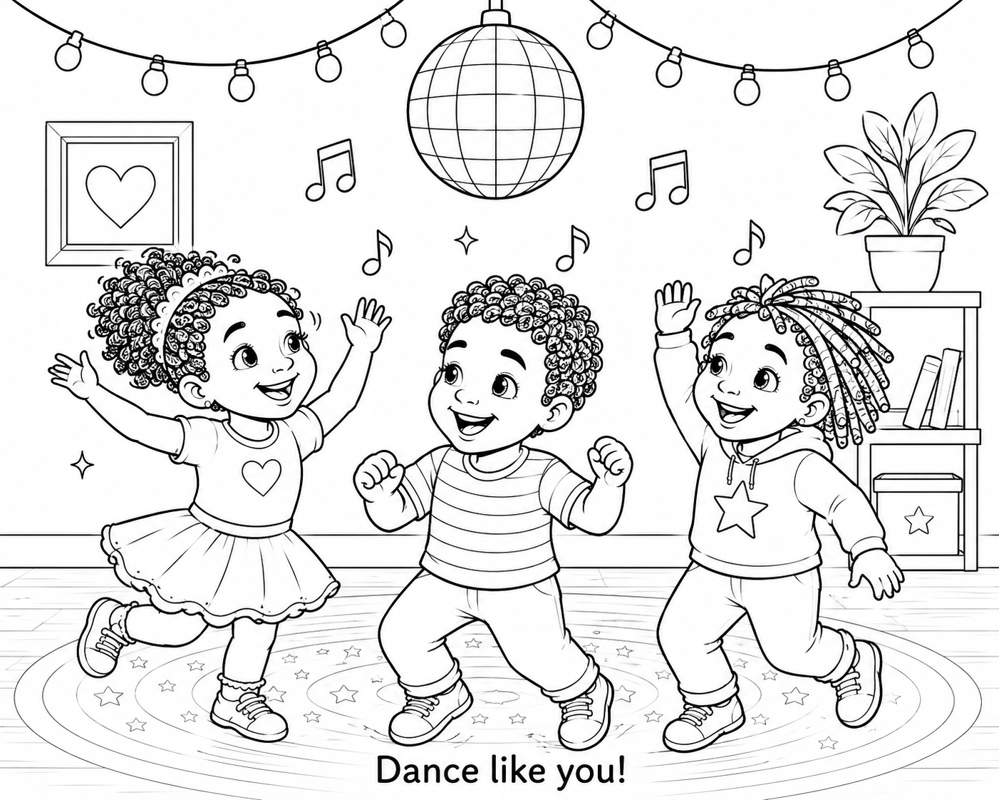 Dancing, Dancing... coloring page 3